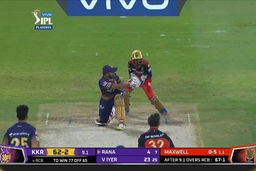 Eliminator: RCB vs KKR – Nitish Rana Six