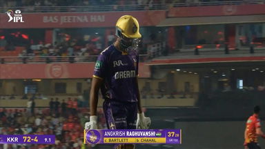 IPL 2025 M31: PBKS vs KKR - Angkrish Raghuvanshi Wicket
