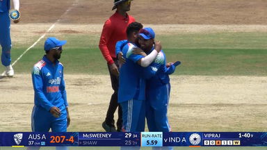 IND A vs AUS A 2026, 2nd One-Day: Fall of Wickets