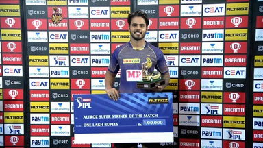M08: KKR vs SRH – Altroz Super Striker of the Match – Nitish Rana