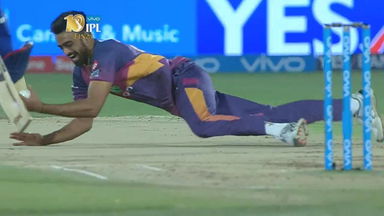 Unadkat says, "You hit I pouch"