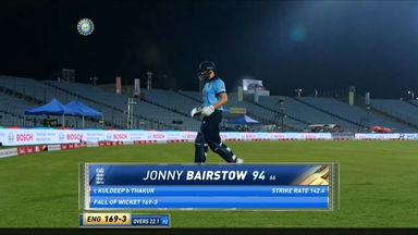IND vs ENG 2021, 1st ODI : Jonny Bairstow Wicket