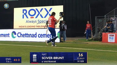 IND-W vs ENG-W 2023, 2ND T20I: Natalie Sciver Wicket
