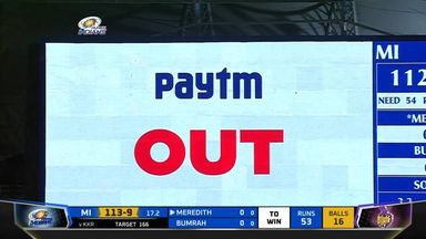 M56: MI vs KKR – Jasprit Bumrah Wicket