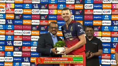 IPL 2025 M42: RCB vs RR - TATA IPL Green Dot Balls of the Match - Josh Hazlewood