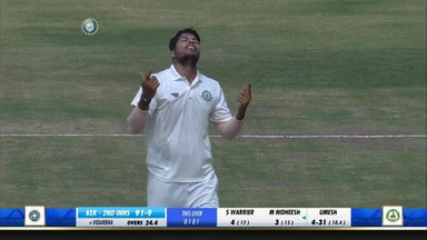 Vidarbha knockout Kerala for 91