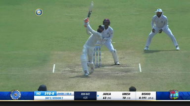 IND vs WI 2018, 1st Test Day 2: Ravindra Jadeja Six