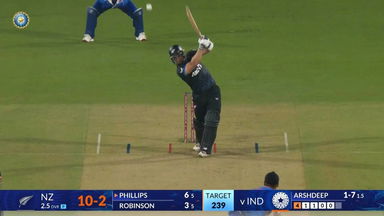 IND vs NZ 2026, 1st T20I: Glenn Phillips Six
