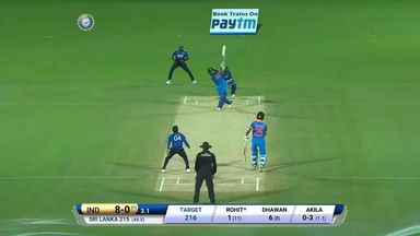 IND vs SL 2017, 3rd ODI: Rohit Sharma Six