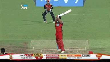 M51: RCB vs SRH – Colin de Grandhomme Six