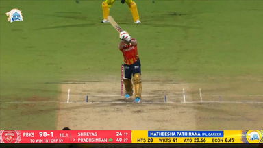 IPL 2025 M49: CSK vs PBKS - Prabhsimran Singh Six