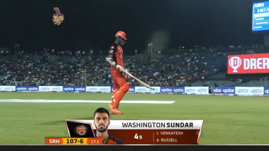 M61: KKR vs SRH – Washington Sundar Wicket