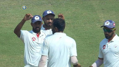 Ranji Trophy 2019-20: Gujarat  vs Goa, QF1 - Chirag Gandhi’s fine low catch to dismiss Vaibhav Govekar