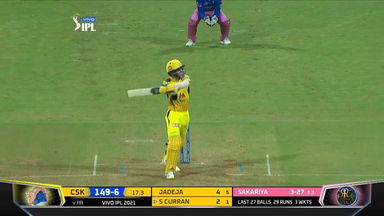 M12: CSK vs RR   – Sam Curran Six