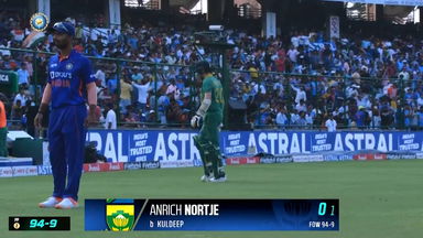 IND vs SA 2022, 3RD ODI: Anrich Nortje  Wicket
