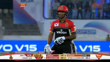 M11: SRH vs RCB – Umesh Yadav Wicket