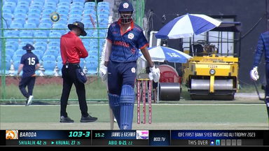 SMAT 2023: 6, 4, 4: Krunal Pandya releases the pressure valve