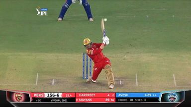 M29: PBKS vs DC – Mayank Agarwal Six