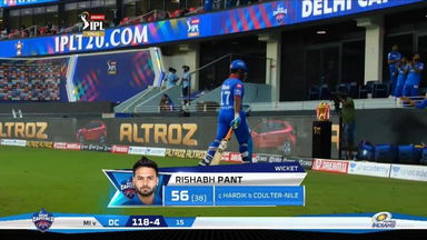 Final: MI vs DC – Rishabh Pant Wicket