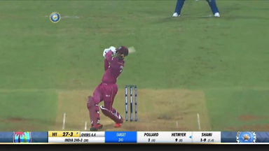 IND vs WI 2019, 3rd T20I: Shimron Hetmyer Six