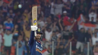Ishan Kishan's fiery 56(32) on debut