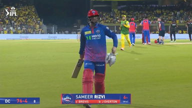 IPL 2026 M18: CSK vs DC - Sameer Rizvi Wicket