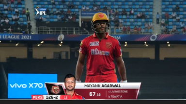 M32: PBKS vs RR – Mayank Agarwal Wicket