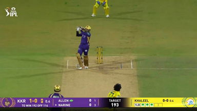 IPL 2026 M22: CSK vs KKR - Sunil Narine Six