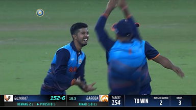 Syed Mushtaq Ali Trophy 2022: Baroda's Ninad Rathva's valiant 3-wicket final over