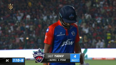 M20: RCB vs DC –  Lalit Yadav   Wicket