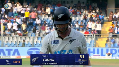 IND vs NZ 2024, 3rd Test: Will Young Wicket