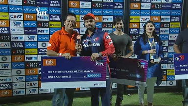 M55: DD vs MI – fbb Stylish player of the match – Rishabh Pant