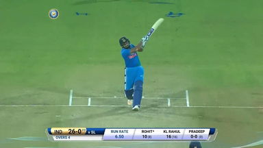 IND vs SL 2017, 2nd T20I: Rohit Sharma Six
