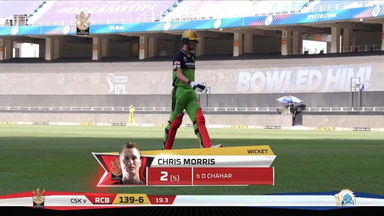 M44: RCB vs CSK – Chris Morris Wicket