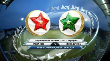 Duleep Trophy 2016-17: India Red vs India Green - Day 1 highlights