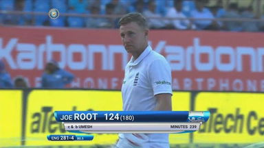 IND vs ENG 2016 - 1st Test, day 1 : Joe Root Wicket