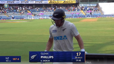 IND vs NZ 2024, 3rd Test: Glenn Phillips Wicket