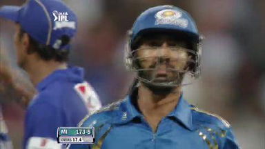 Match 12 MI vs RR – Karthik's Wicket