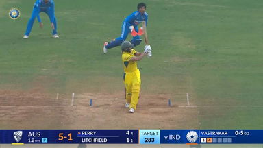 IND-W vs AUS-W 2023-24, 1st ODI: Ellyse Perry Six