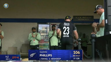 IND vs NZ 2026, 3rd ODI: Glenn Phillips Wicket
