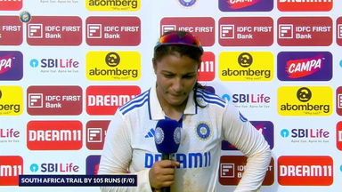 IND-W vs SA-W 2024, 1st Test, Day 3: Sneh Rana Interview