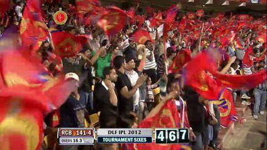 Match 50 RCB vs DC – Agarwal's 2nd Six