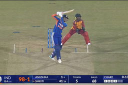 IND-W vs ZIM-W 2026, 2nd T20I: Smriti Mandhana Six