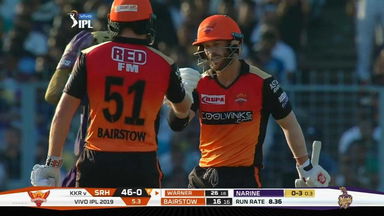 Warner lights up Eden with perfect return