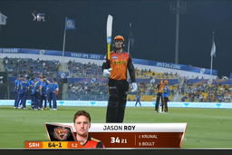 M55: SRH vs MI – Jason Roy Wicket