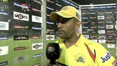 CLT20 2013 M21: RR vs CSK  –   Interview – MS Dhoni