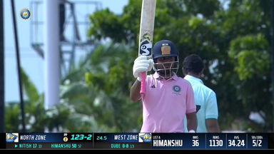 Prof D B Deodhar Trophy 2023-24: Himanshu Rana's composed 54 helps North Zone rebuild