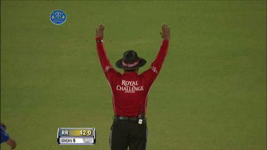 M23: RR vs MI – Ajinkya Rahane Six