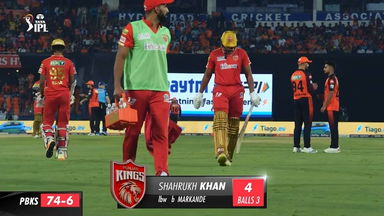 M14: SRH vs PBKS – Shahrukh Khan Wicket
