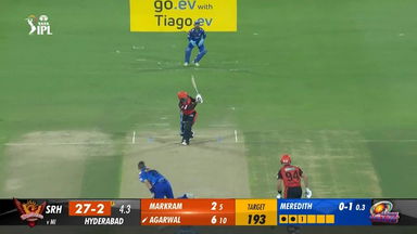 M25: SRH vs MI – Mayank Agarwal Six